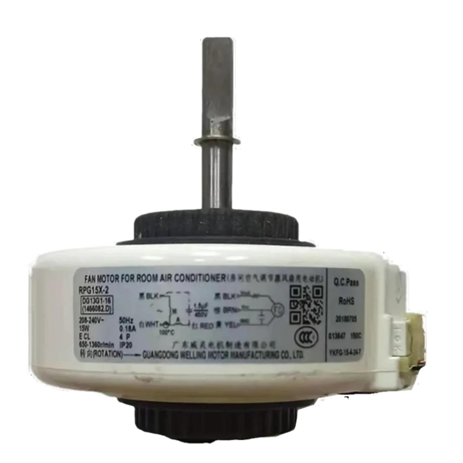 Motore Del Ventilatore CA Dell'unità Interna Del Condizionatore D'aria, Compatibile Con Hisense, Parti Di Condizionamento RPG15X-2 220-240 V 50 Hz 15 W