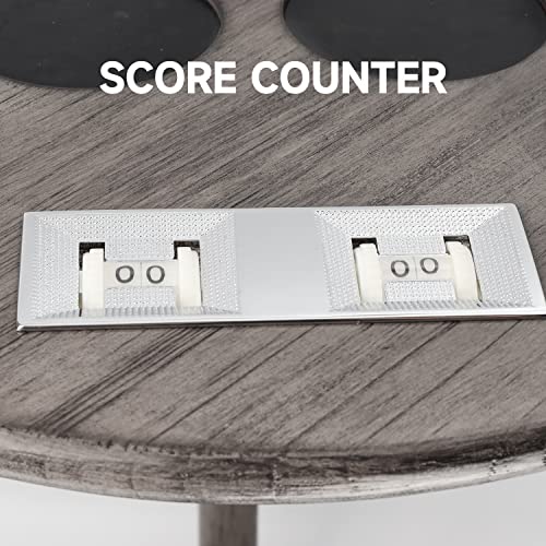 Gse Billiards Pool Stick Holder Only, Corner-Style Floor Stand Billiard Pool Cue Racks With Score Counters, Wood Billiard Cue Rack Holds 8 Pool Cue Sticks And A Full Set Of Balls (Brushed Grey) #TOP3
