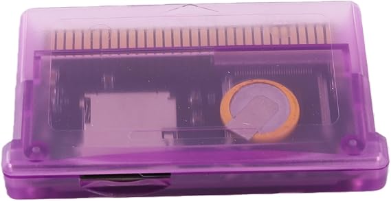 Garsent Game Universal Flash Card 2GB Maximum Storage For GBA Game Console, Easy Navigation Menu For SP, NDSL, For Enthusiasts (Purple Transparent)