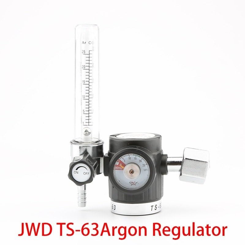 Reduktor do gazu Regulator regulacji argonowej Regulator gazu przepływu G5/8 "0-25MPA przepływomierza spawania spawania spawania Regulator Argon manometr(HLD (copper))