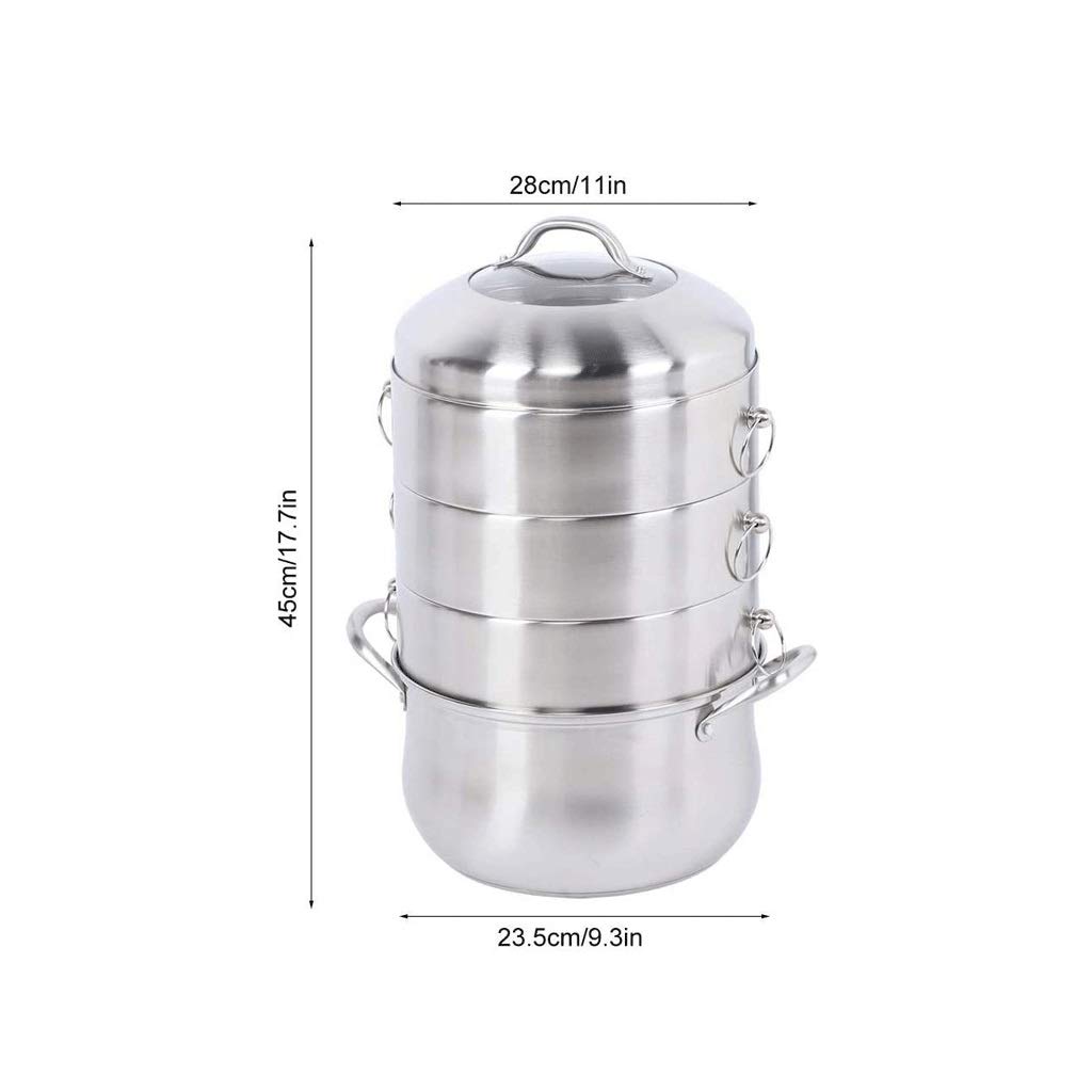 Vaporiera in Acciaio Inossidabile, Resistenza alle Alte Temperature, Design Diviso, Riscaldamento Originale, Facile da Pulire