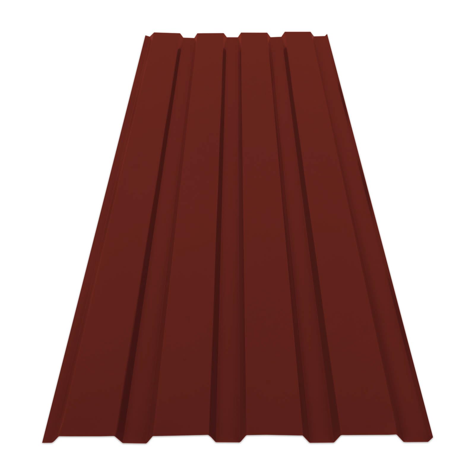 KARAT Trapezblech Set 115x45 cm 7,7 m² Stärke 0,25 mm Stahlblech Dachplatten Wandverkleidung Rot