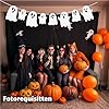 Halloween decoratie creep decoratieset met meer dan 30 stuks plafondlamp hanger creeper slinger, wimpelketting, luchtballon, netspin met spinnen, geesten voor de decoratie van de m #5