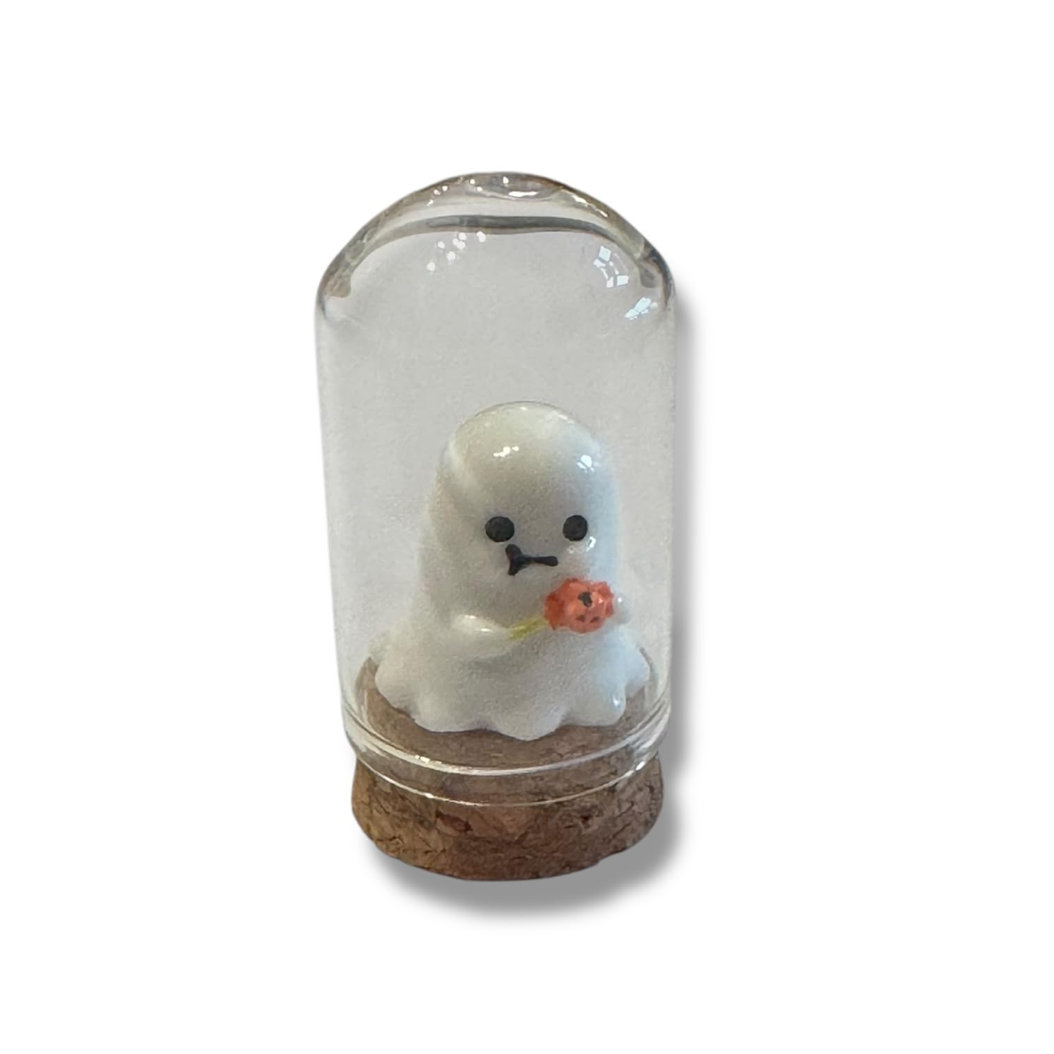 Halloween Ghost in Glass Jar Decoration, Trick or Treating Ghost with Lolly, Corked Container, Clear, 250 ml - Image 3