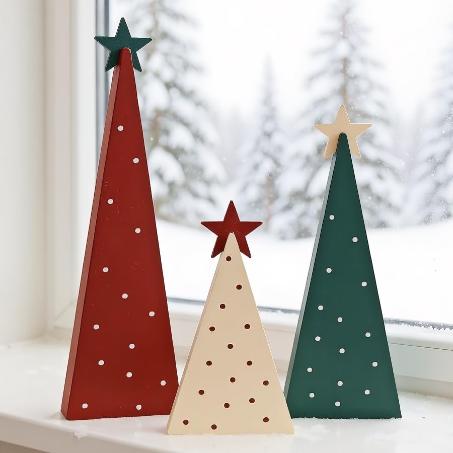 Weihnachtsdeko, 3 Stück Stern Dekoration Weihnachtsstern Deko,...