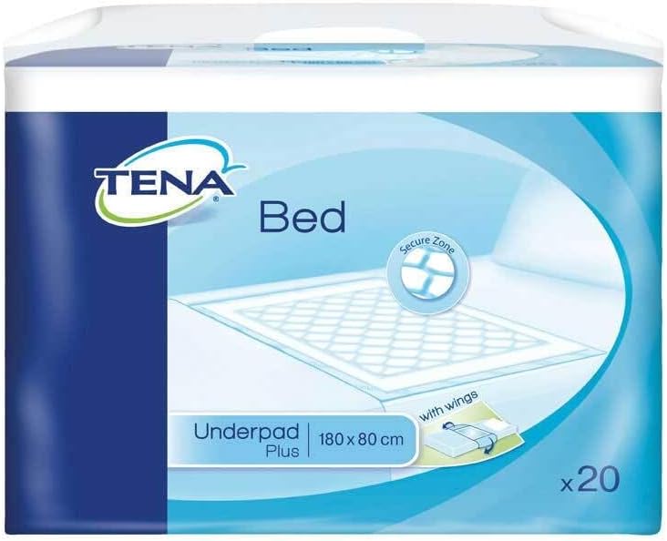 Tena Bed Plus Wings - 80 x 180 cm, Pack of 20 Sheets