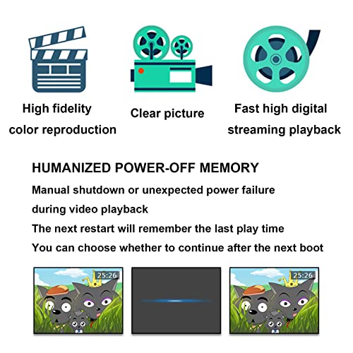 Reproductor de DVD con protección Ocular BLU-Ray 4K, reproducción HDMI Home VCD HD, con Toma USB/Memoria de Apagado - imagen 6