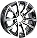 eCustomrim 2-Pack Aluminum Trailer Wheels 15X5 15 Inch 5 Lug 4.5 Center Edge Black Rim