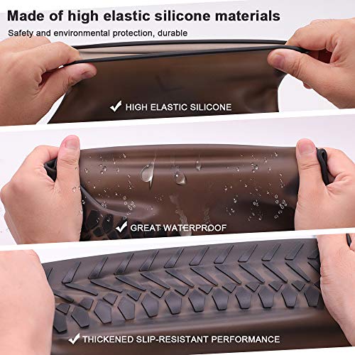Nirohee Silicone Shoes Covers, Shoe Covers, Rain Boots Reusable Easy to Carry for Women, Men, Kids(M)