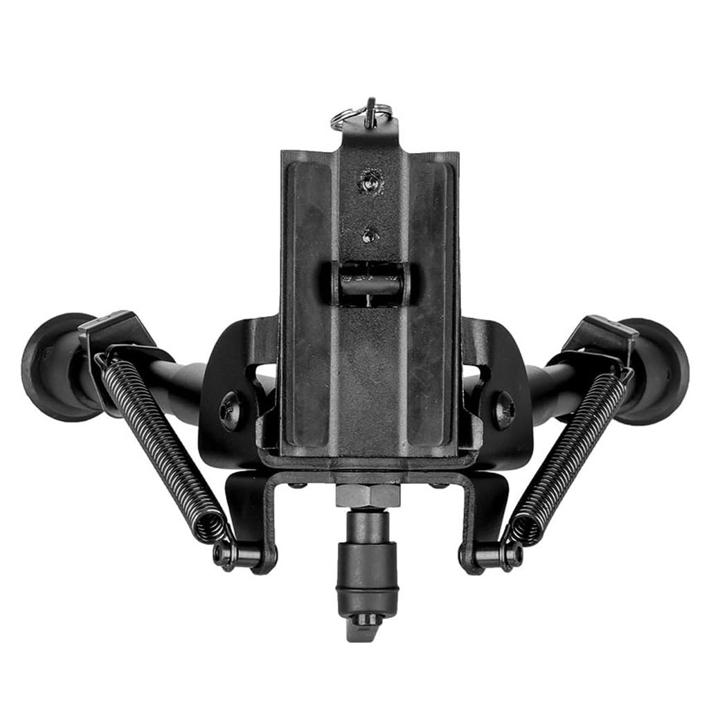 6-9 Zoll Verstellbares, Hochleichtes Taktisches Schwenk-Zweibein Aus Aluminiumlegierung, Faltbare Gekerbte Beine, Schwenk-Neigung for Die Jagd(Bipod)