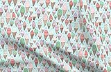 Spoonflower Fabric - Ice Cream Blue Food Cone Soft Printed on Petal Signature Cotton Fabric Fat Quarter - Sewing Quilting Apparel Crafts Decor
