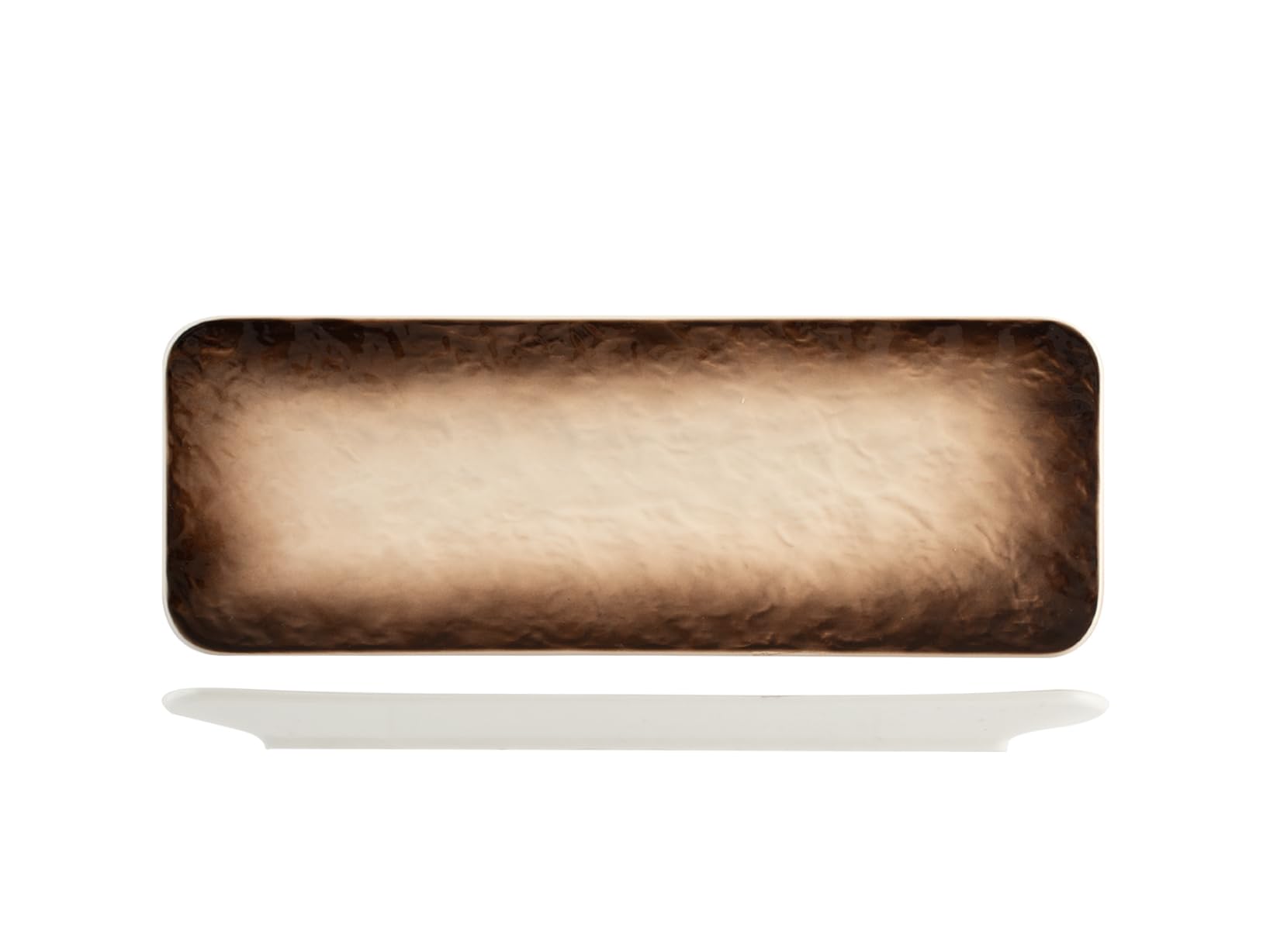 H&H Lot de 6 assiettes rectangulaires eclipse 24,5 x 7,5 cm