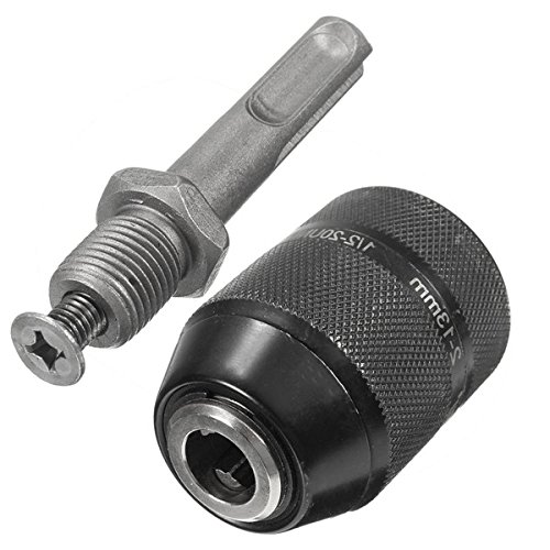 EsportsMJJ 2-13 mm pojemność bezkluczykowy uchwyt wiertarski FEVERWORK adapter do konwersji młotka wiertarskiego uchwyt do wiertarki ręcznej
