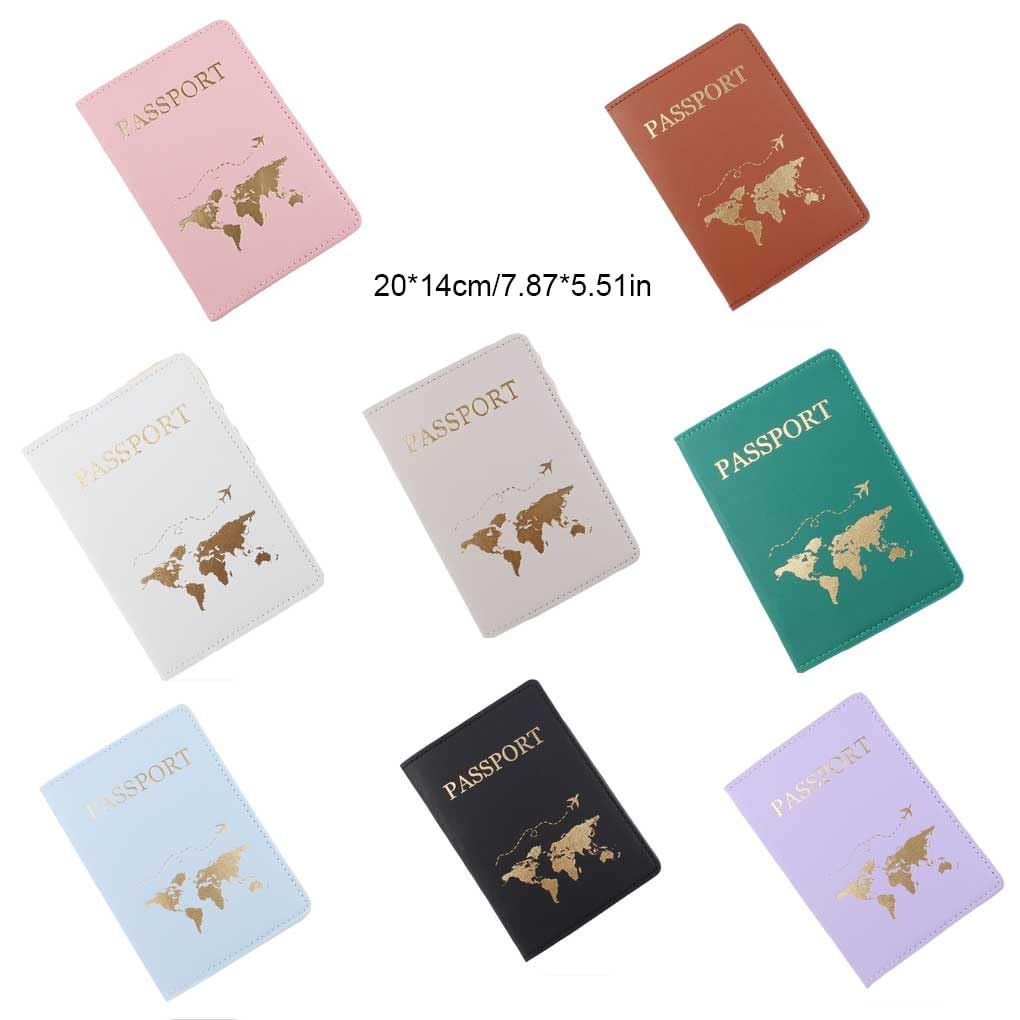 10 fundas protectoras para pasaportes de identificación de viaje, tarjetas de crédito, funda para pasaportes, color rosa, Juego de 2 (café), as description, como se muestra en la