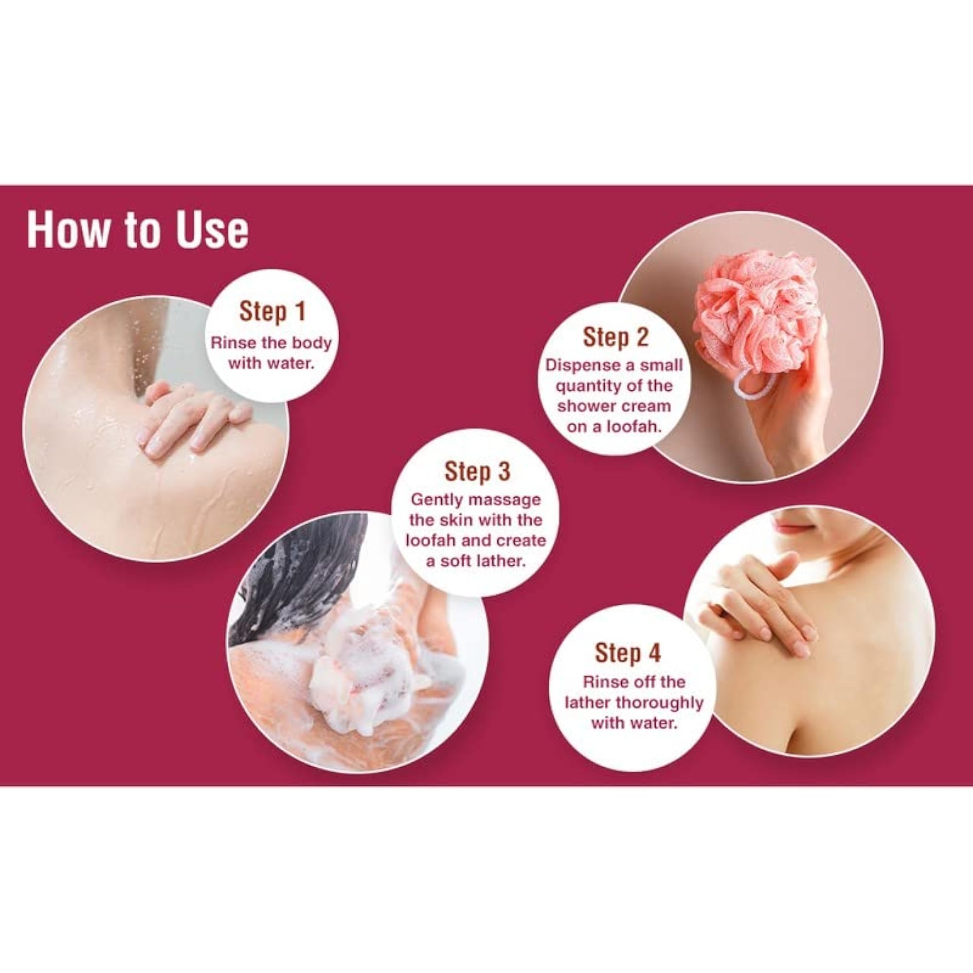 Moisturising Shower Cream with Rose Milk, 1000ml