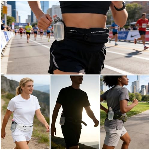 Water Bottle for Running No-Bounce with Quick-Clip & Dust-Proof Cap 8.8oz(250ml) BPA-Free Soft Flask for Running Walking Hiking Cycling(1 Pack) - Image 5