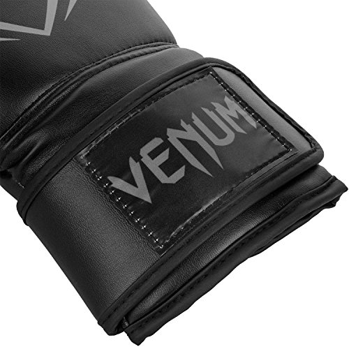 Image of Venum Contender Boxing Gloves - Black /Grey - 14oz