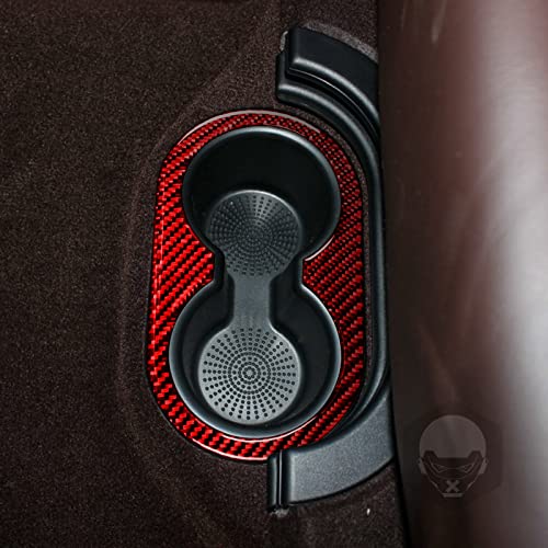 Portavasos central trasero para asiento de carro rojo miniatura 3