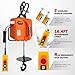 SENKEYFE PRO Power Electric Portable Hoist Winch, 30FT Electric Cable Hoist 1100LBS 1600W 110V/120V with 2 Wireless Remote Control Lifting Strap, Electric Hoist Lift Ceiling Winch for Lifting Towing