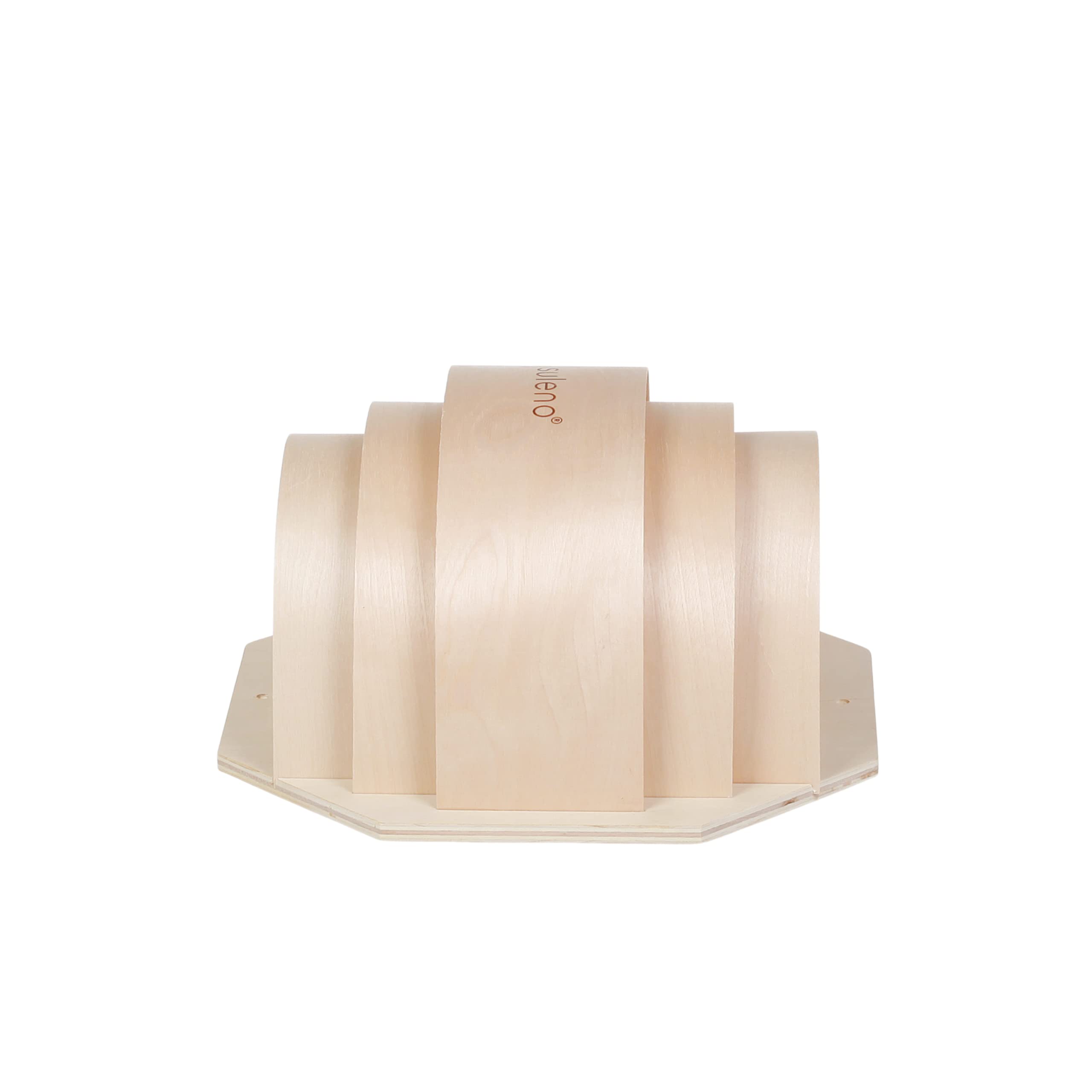 SULENO Sauna Leuchte BELLA, Saunalampe, mit Anschlusskabel | Saunaleuchte aus Holz, Wandmontage, Saunazubehör, hitzebeständig, Sauna Blendschirm mit Fassung, Licht