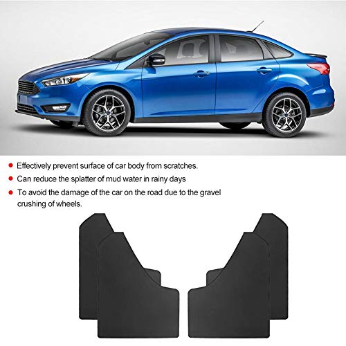 EBTOOLS Parafanghi per auto nero, 4 pezzi