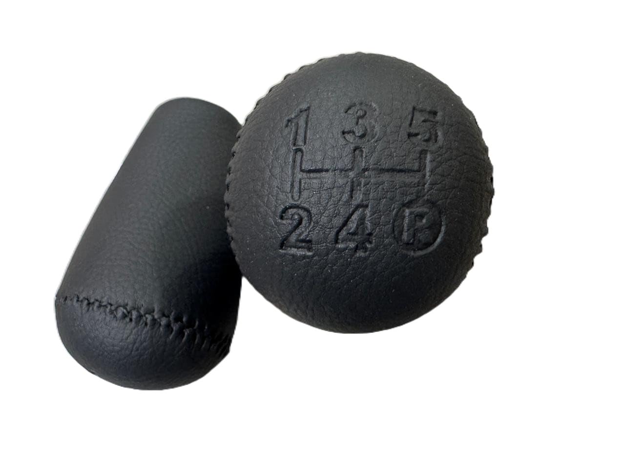 Leather Gear Shift Knob for Toyota Hilux Mk6 MK7 Sr5 Vigo Revo Pickup Fortuner (5 Speed)-image-1