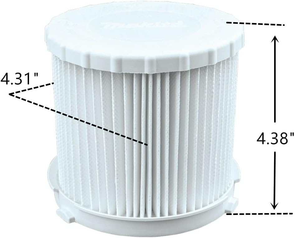 162518-0 Wet Dry HEPA filter Replacement Part for Makita DVC750 DVC750L DVC750Z DVC750LZ XCV11Z ADCV11Z