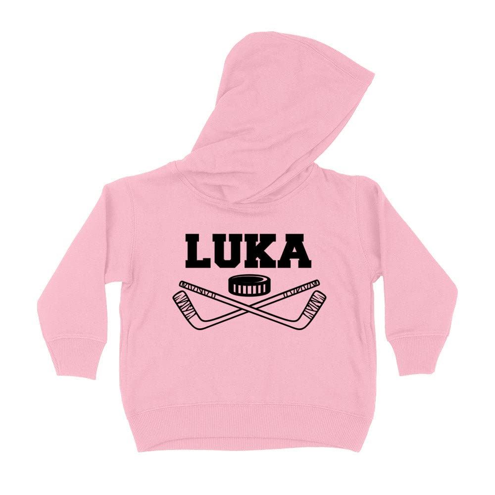 Hockey Luka Kids Hoodie Sweatshirt Toddler 5T Light Pink