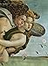 THTHTH Célèbre Figure Affiche et Gravures La Naissance De Vénus De Botticelli Détails Toile Peinture Classique Art Mural pour Salon Décor Image 50x70cm x1 No Frame