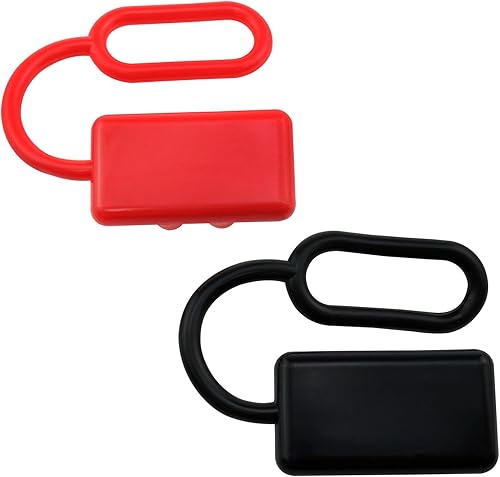 Miniatura 2 de Lovelysp-Cubierta antipolvo de la batería rápida 50A Conector de polvo Cubierta de polvo para Anderson 50A DC Conectores de alimentación (negro y