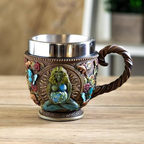 Taza Pacific Giftware Forest Gaia 8 oz Resina y Acero miniatura 3