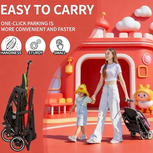 Image of Cool Kids Baby Stroller, Portable Umbrella Stroller with Automatic Folding Function Suitable for Walking, Shopping, and Amusement Parks