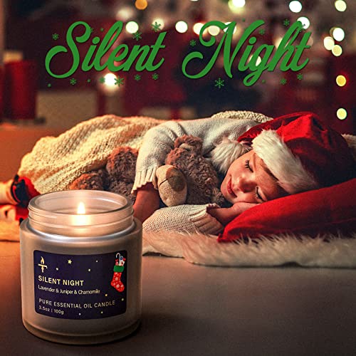 TRINIDa Sleep Christmas Candle Gift Set, Christmas Candles Scented, Christmas Eve Candle, Sleep Scented Candles Christmas Collection