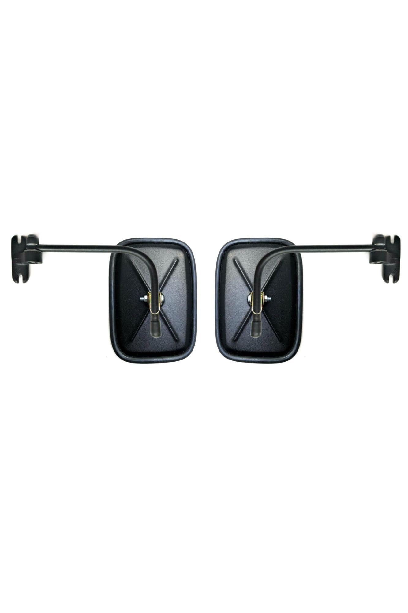 Außenspiegel Set mit Spiegelhalter für Traktor LKW Bagger universal 2 Varianten 165x410mm oder 180x155mm Metall Spiegelarm (2 Stück, 180x155 mm Halter)