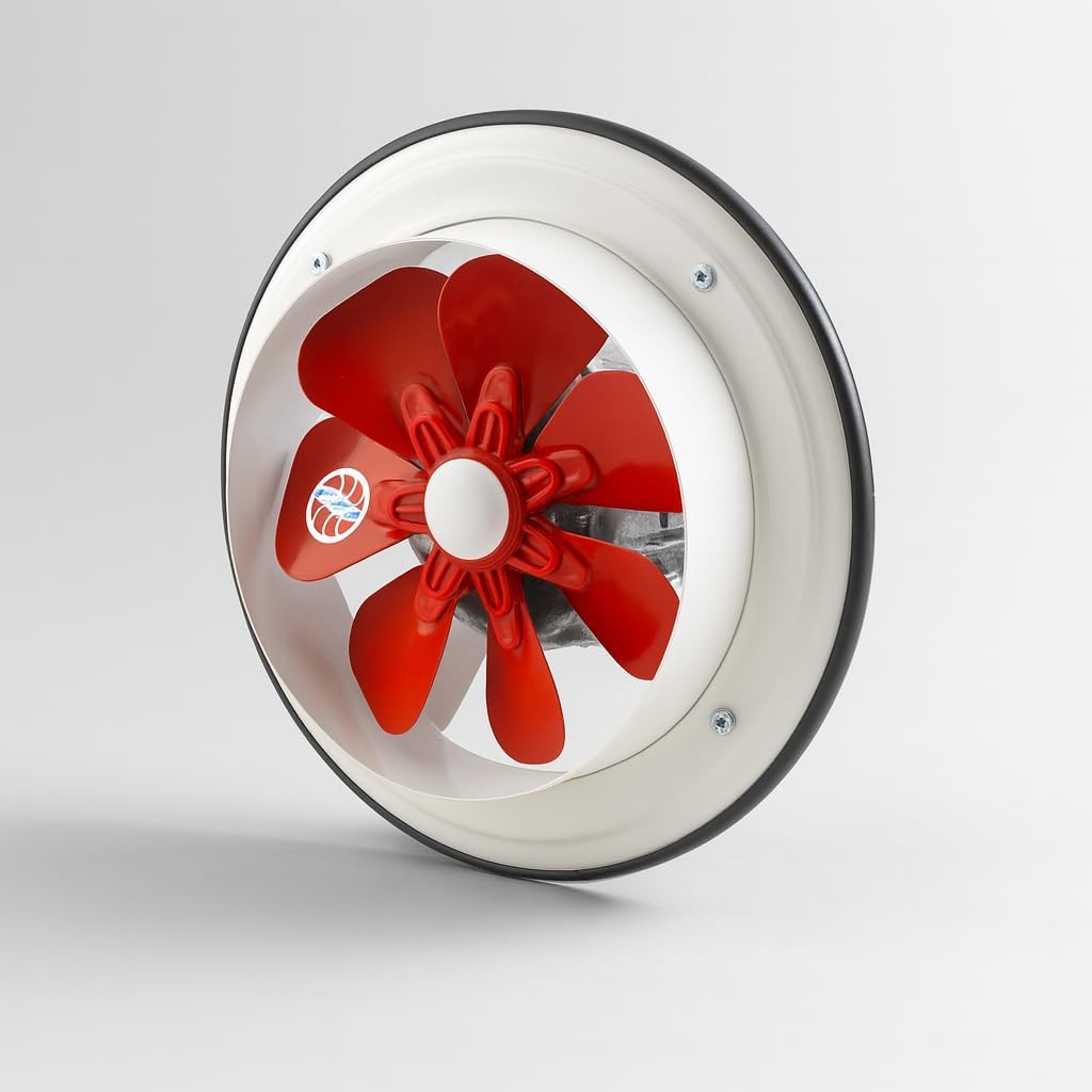 Sessiz Baca Tipi Aspiratör 200 mm Fan Havalandırma Kirli Hava Güçlü Hava Emişli Koku Mutfak Sanayi