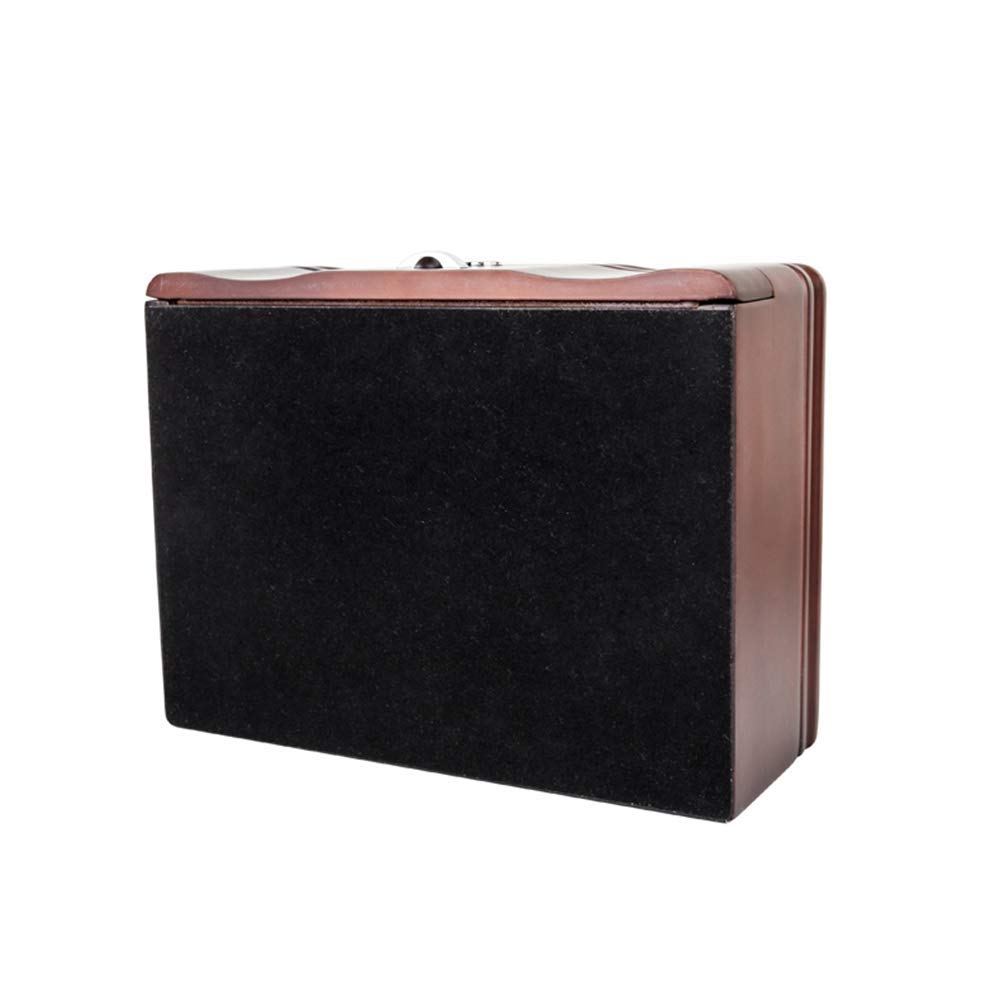 Svuotatasche retrò per uomo/donna Elegante cassettiera-organizzatore scatola di legno da esposizione, perfetta per telefono, orologi, occhiali da sole, gioielli, portafoglio, anelli, collana e altri