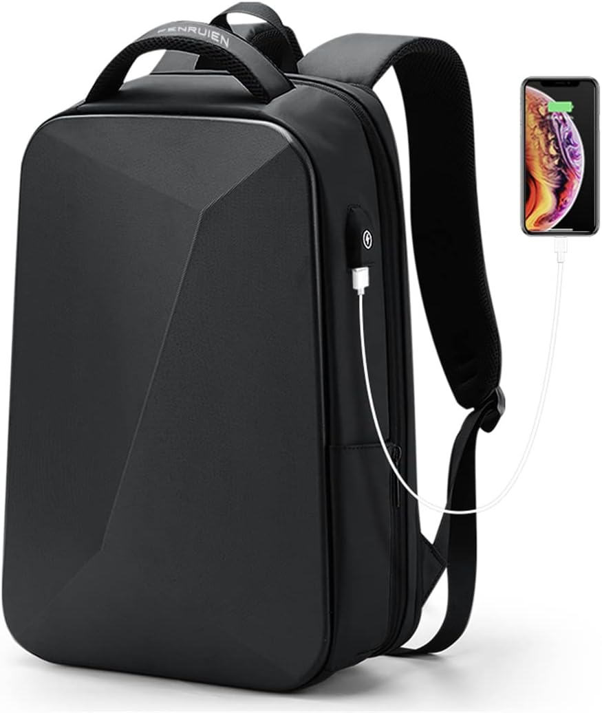 多機能ハードシェルシリーズバックパック男性盗難防止防水ラップトップビジネストラベルバックパック