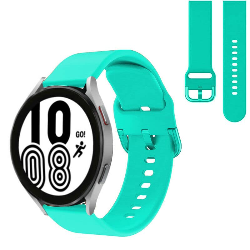 Compatible For Garmin Vivomove 3S / Vivoactive 4s / VENU 2S / Withings Steel HR 36mm/ Fossil Gen 5E Strap Silicone Fitness Wrist Band Classic Buckle Breathable 18mm (Mint)