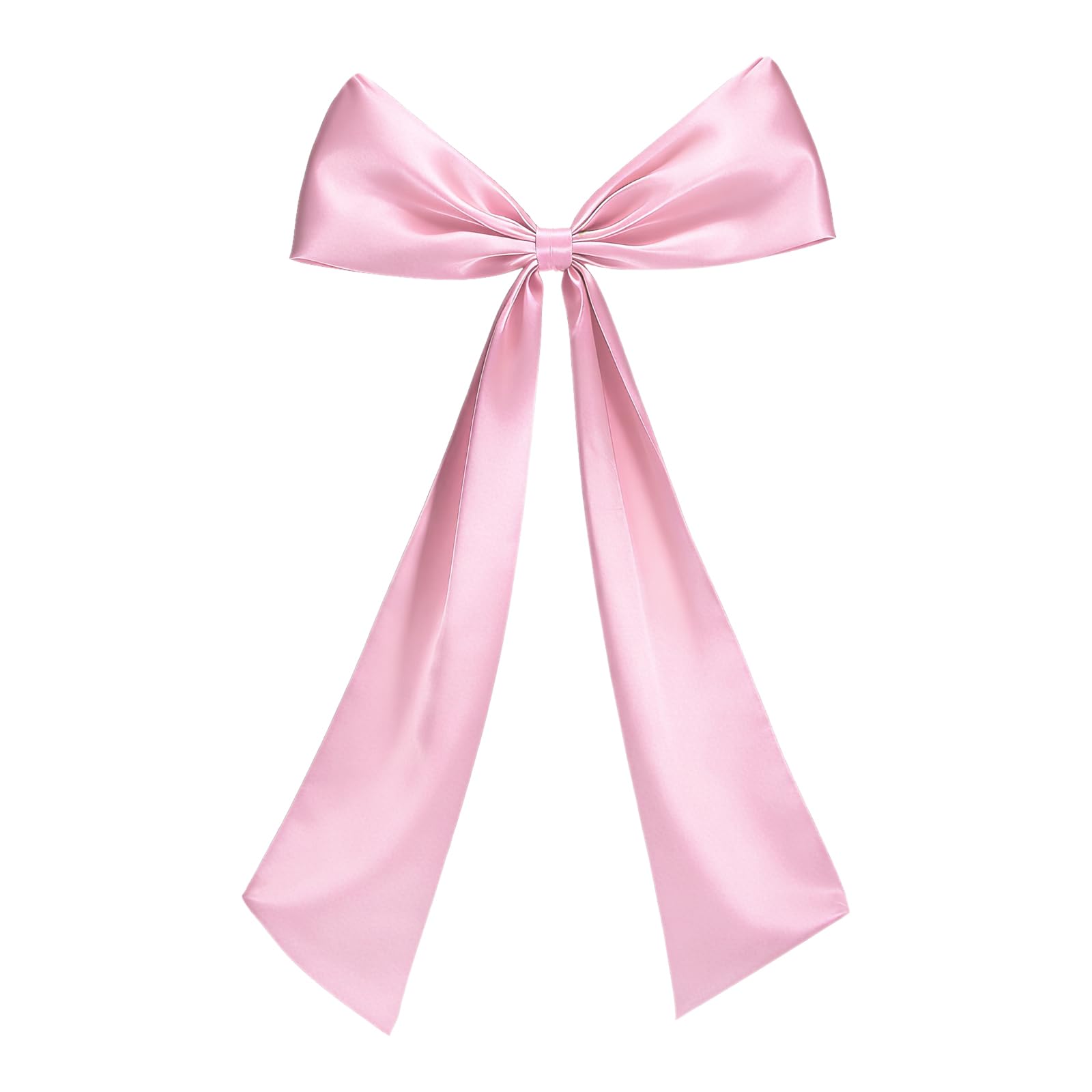 sourcing map Giant Wall Bow, 24 x 37 Inch Large Satin Ribbon Big Bows Decoration for Room Backdrop Birthday Wedding Bridal Christmas Party Shower Hanging Wall Decor, Pink