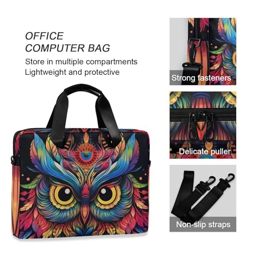Funda para portátil Boho ALAZA con estampado búho arcoíris miniatura 5