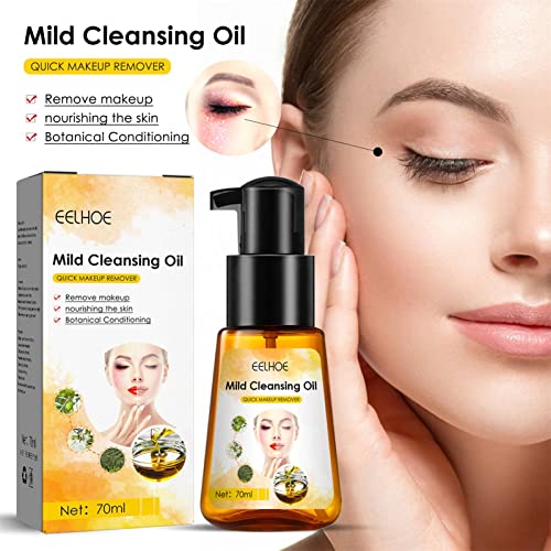 5 Pcs Óleo de limpeza suave, Óleo de Limpeza Profunda, Removedor diário de lavagem facial sem obstru