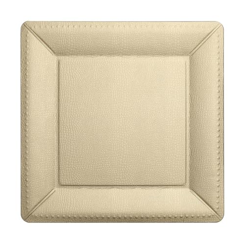 Platos desechables cuadrados 13 pulgadas Champagne x10 miniatura 1