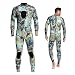 Wetsuits Mens 3MM Camo Neoprene Scuba Diving Unisex One Piece Sport Skin Spearfishing Full Suit (XXXL)