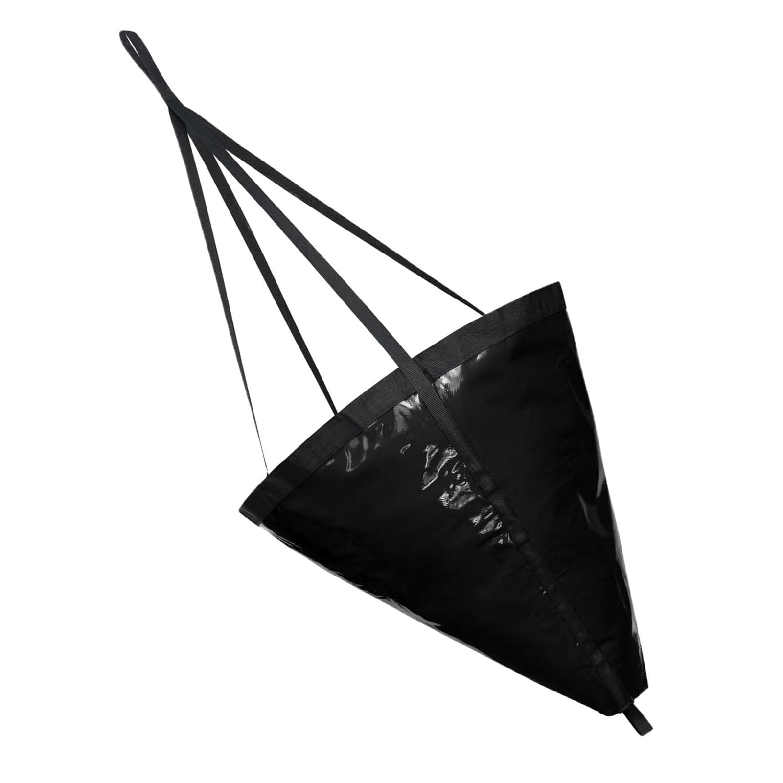 BE-TOOL Black S Sea Anchor Drift Sock, Trolling Parachute Drift Anchor Inflatable Fishing Drogue for Kayak Pontoon Inflatable Sail Boat