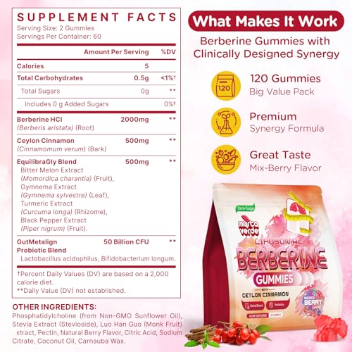 Myrtaverde Liposomal Berberine Gummies