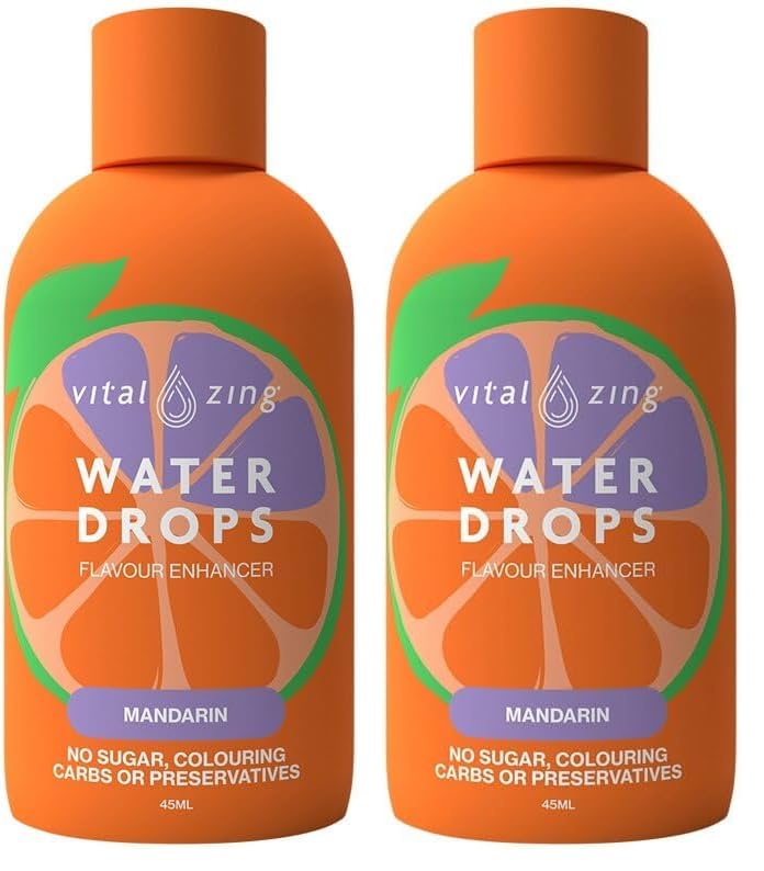 Vital Zing Stevia Mandarin Water Drops 45 ml (Pack of 2) - 45 ml (Pack of 2)