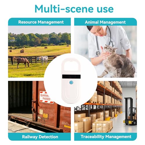 Lecteur de puces pour animaux et scanner portable d'identification