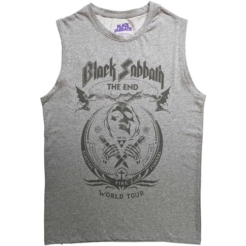 Image of Black Sabbath The End Tank Top (XL) Grey