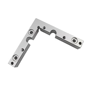 1pc 5/10/15 Thickness CNC Machined L Bracket Compatable with Carvera and Carvera Air ImportantM6 Hole15MM
