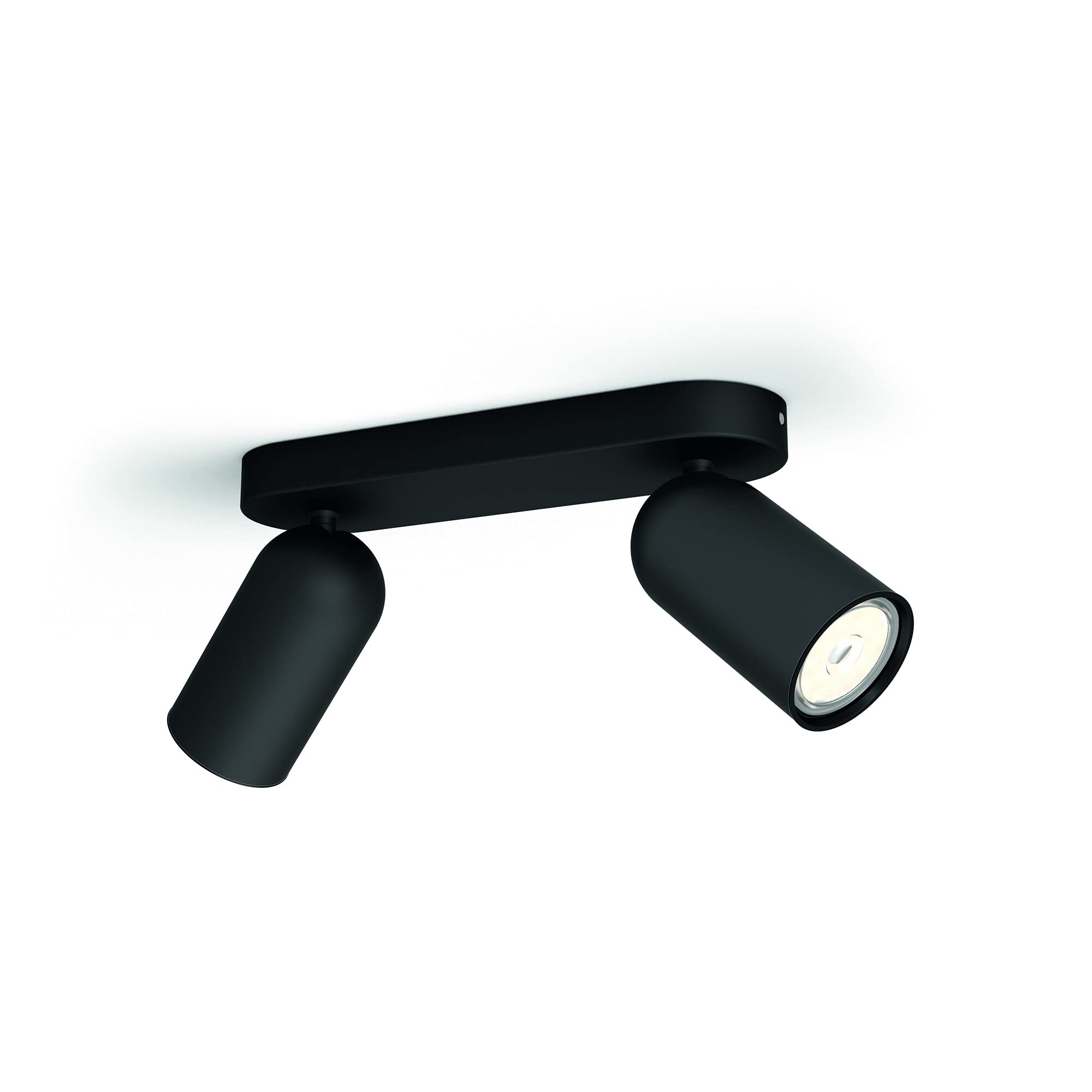 Philips myLiving Pongee Tavan/Duvar 2'li Siyah Spot Lamba GU10 Duy (Ampul birlikte verilmez)